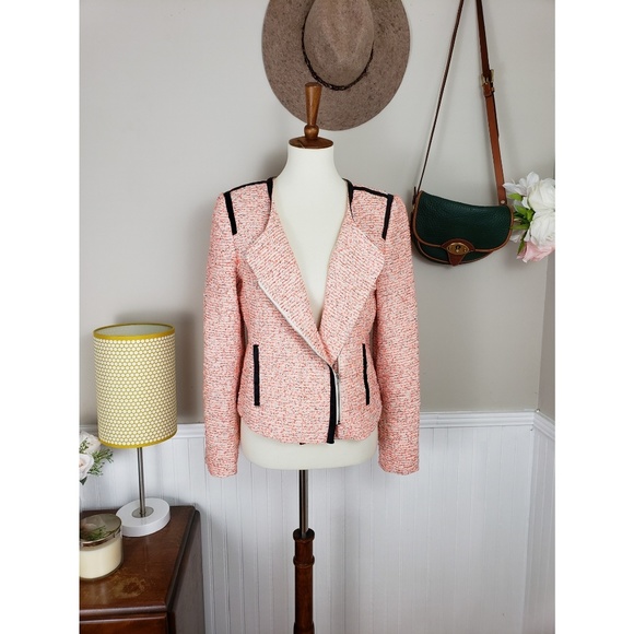 Romeo & Juliet Couture Tweed Moto Jacket - Picture 2 of 8